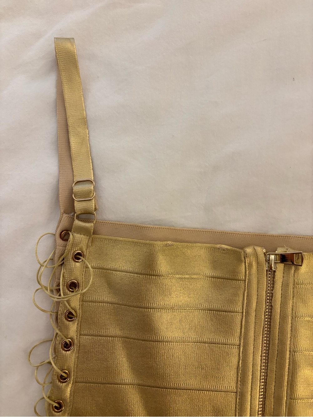 ✨ Jaded London Idol Metallic Bandage Corset Top - Gold ✨ - Picture 7 of 8